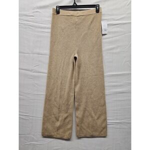 Isabel by Ingrid & Isabel‎ Maternity Ribbed Knit Wide Leg Pants Tan XS NWT